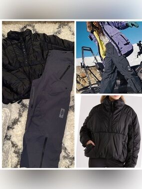 Free People movement, peak to peak ski pants and FP movement jacket bundle